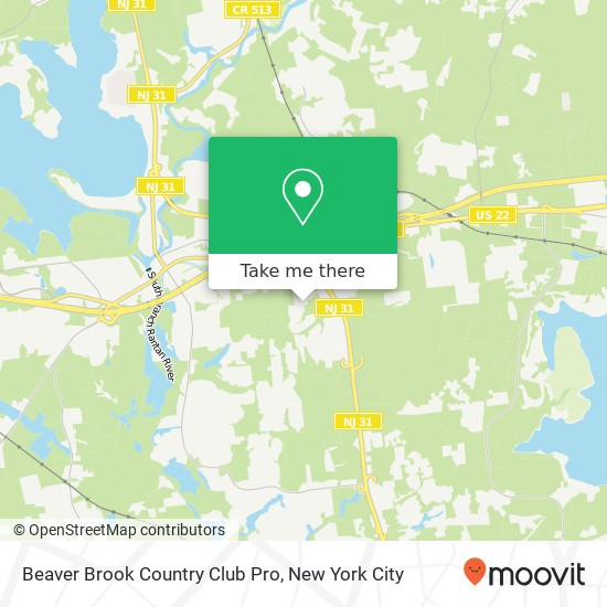 Beaver Brook Country Club Pro map