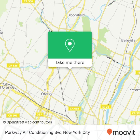 Parkway Air Conditioning Svc map