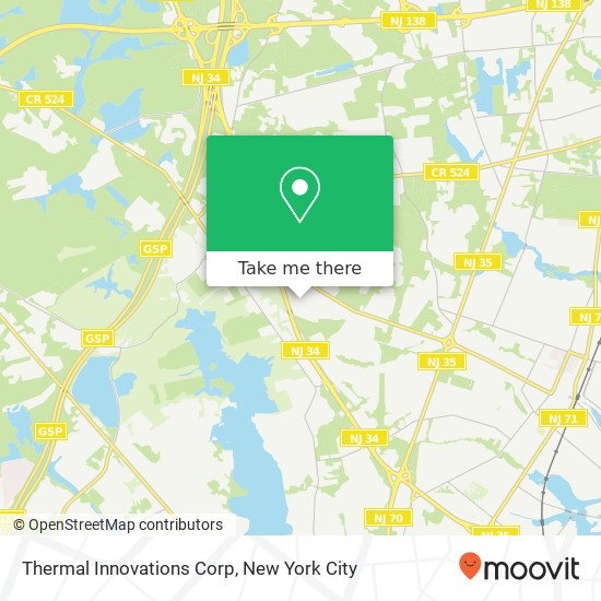 Mapa de Thermal Innovations Corp