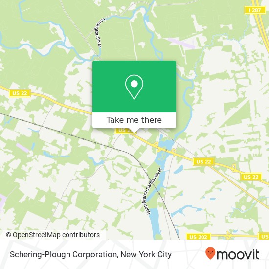 Schering-Plough Corporation map