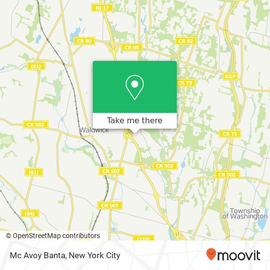 Mapa de Mc Avoy Banta