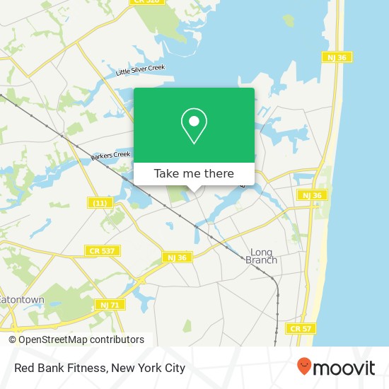 Red Bank Fitness map