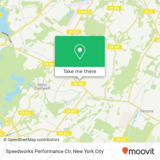 Mapa de Speedworks Performance Ctr