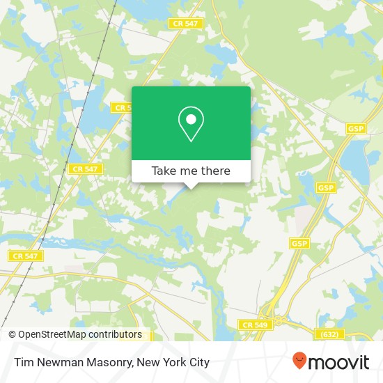 Mapa de Tim Newman Masonry