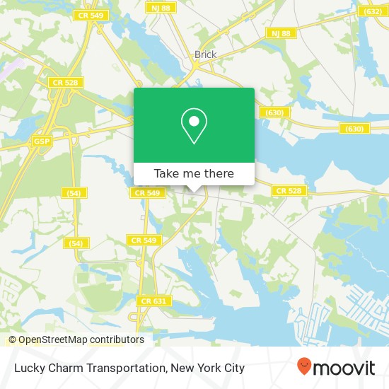 Lucky Charm Transportation map