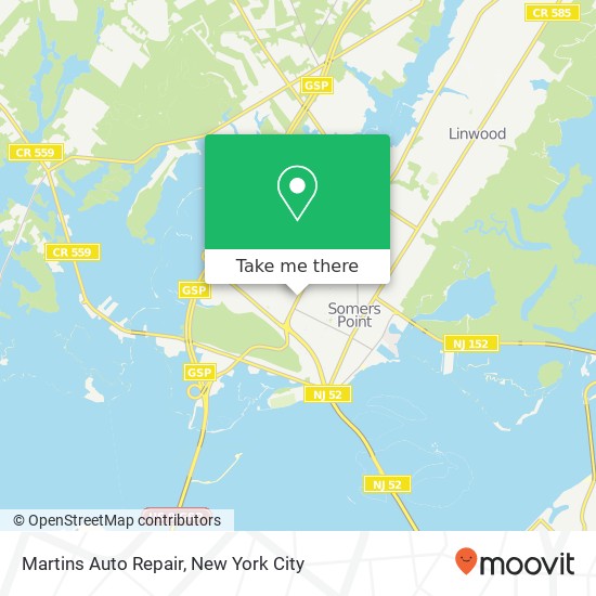 Mapa de Martins Auto Repair