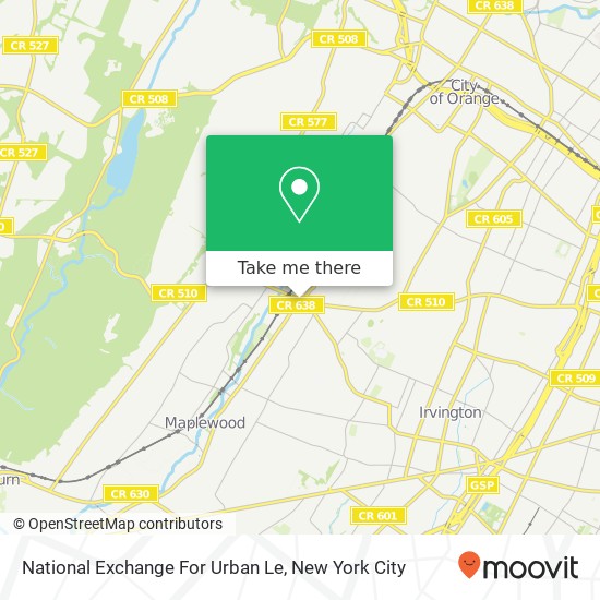 Mapa de National Exchange For Urban Le