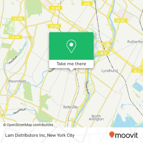 Lam Distributors Inc map