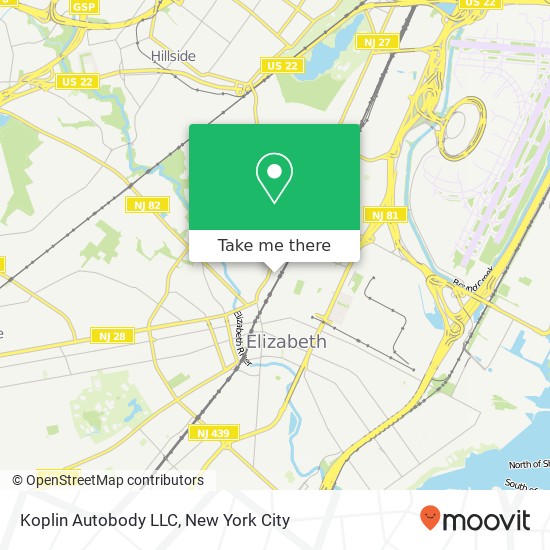 Koplin Autobody LLC map