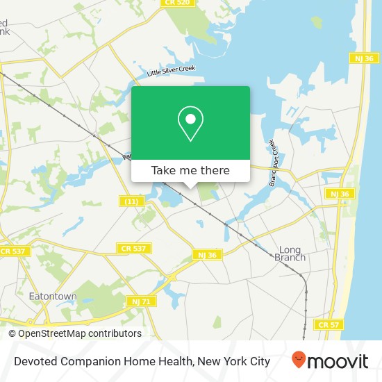 Mapa de Devoted Companion Home Health