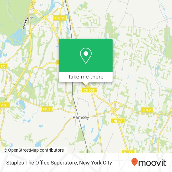 Staples The Office Superstore map