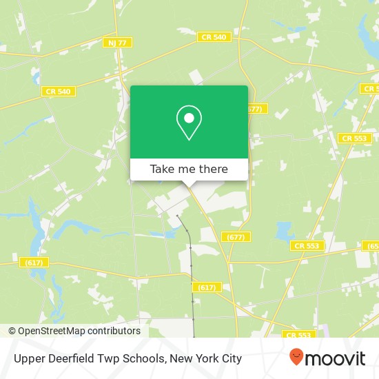 Mapa de Upper Deerfield Twp Schools