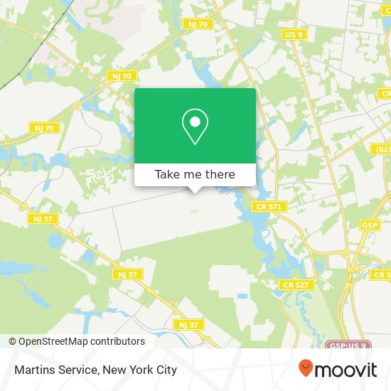 Mapa de Martins Service