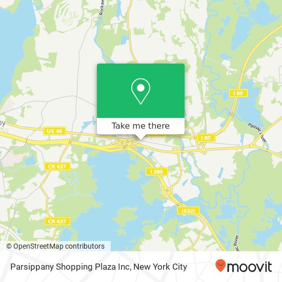 Mapa de Parsippany Shopping Plaza Inc