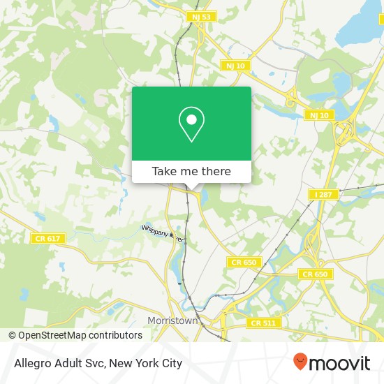 Allegro Adult Svc map