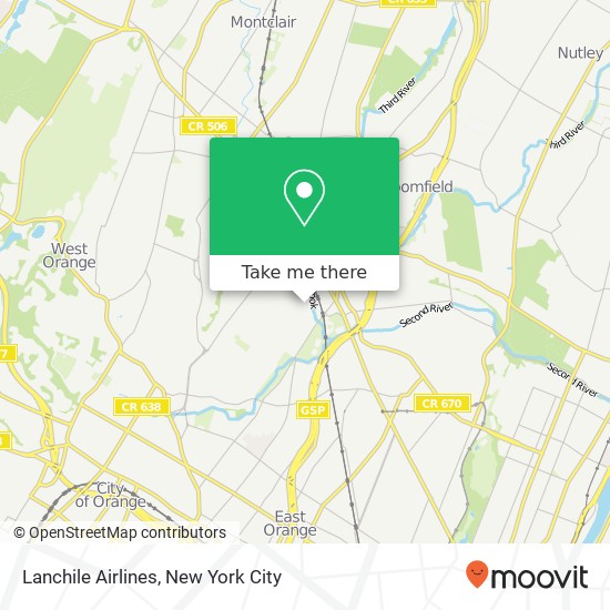 Mapa de Lanchile Airlines