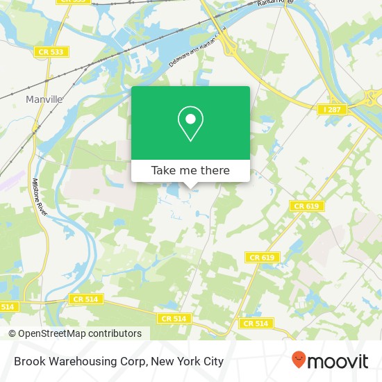 Mapa de Brook Warehousing Corp