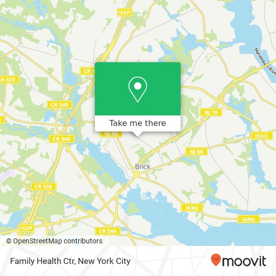 Family Health Ctr map