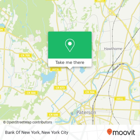 Bank Of New York map