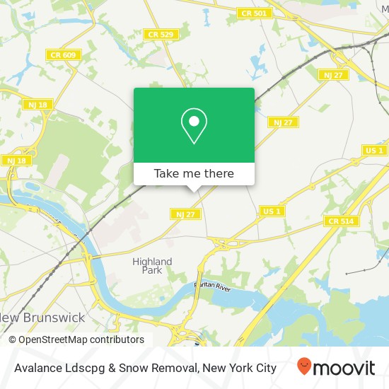Mapa de Avalance Ldscpg & Snow Removal