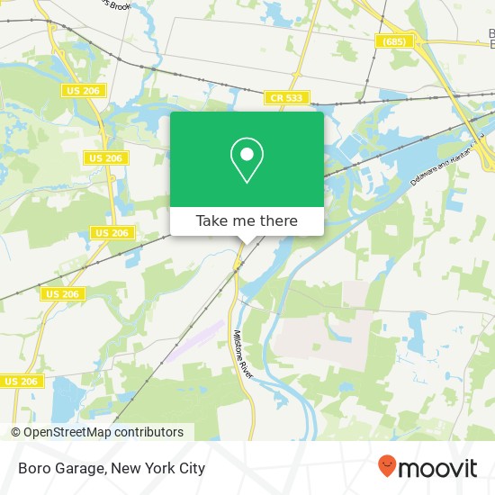 Boro Garage map