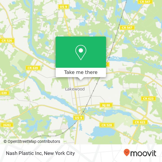 Mapa de Nash Plastic Inc