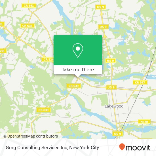 Mapa de Gmg Consulting Services Inc