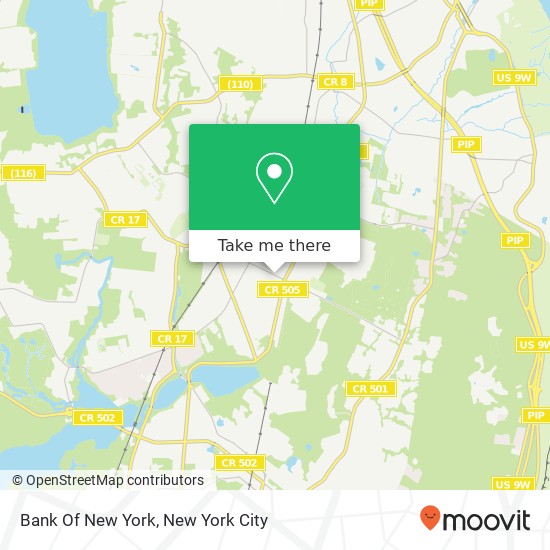 Bank Of New York map