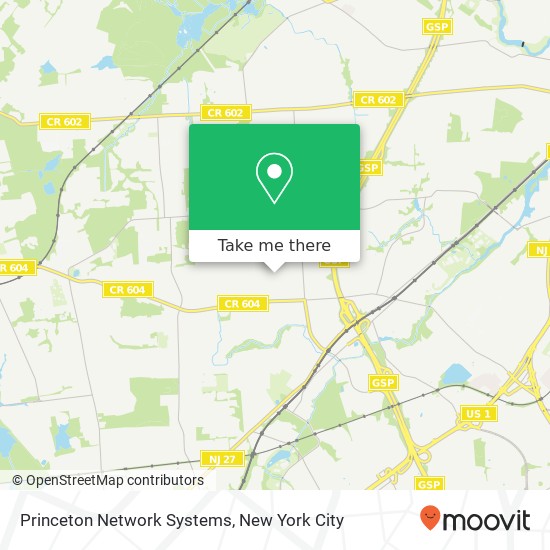 Mapa de Princeton Network Systems