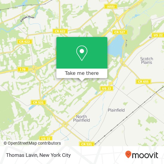 Mapa de Thomas Lavin
