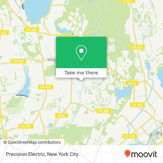 Precision Electric map