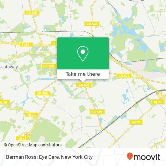 Berman Rossi Eye Care map