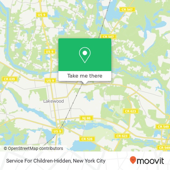 Mapa de Service For Children-Hidden