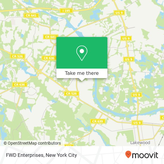 Mapa de FWD Enterprises