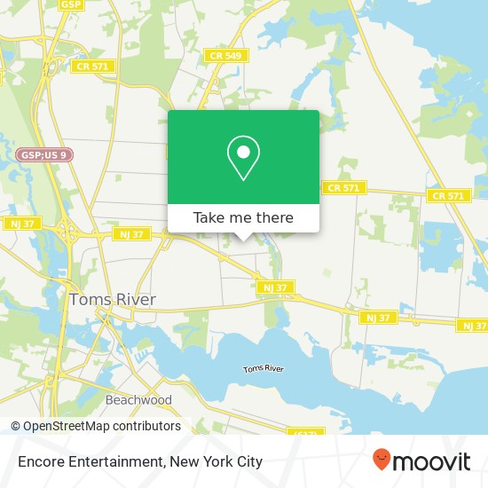 Encore Entertainment map