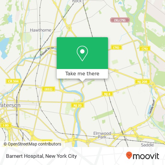 Barnert Hospital map