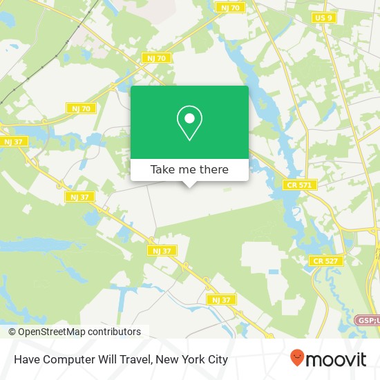 Mapa de Have Computer Will Travel