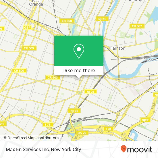 Max En Services Inc map