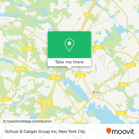 Schoor & Canger Group Inc map
