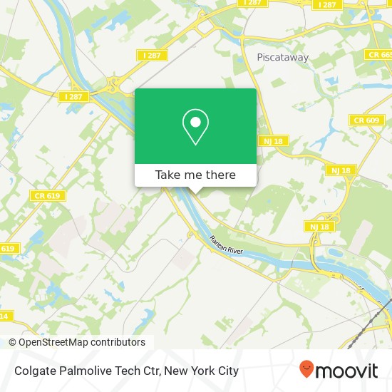 Colgate Palmolive Tech Ctr map
