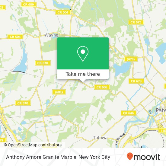 Mapa de Anthony Amore Granite Marble