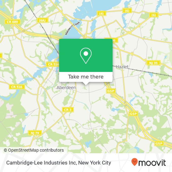 Mapa de Cambridge-Lee Industries Inc