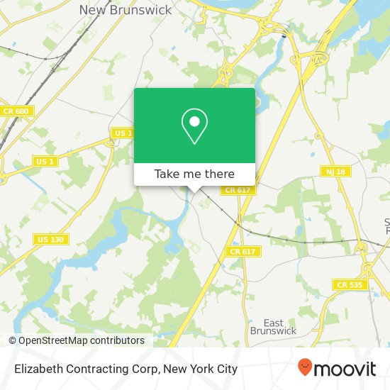 Elizabeth Contracting Corp map