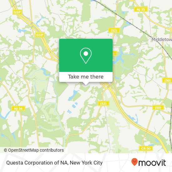 Mapa de Questa Corporation of NA