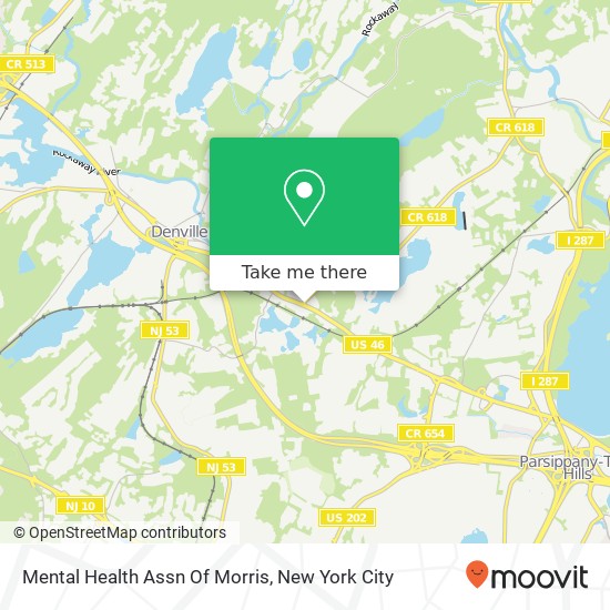 Mapa de Mental Health Assn Of Morris