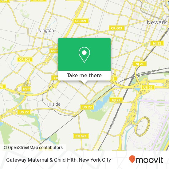 Mapa de Gateway Maternal & Child Hlth