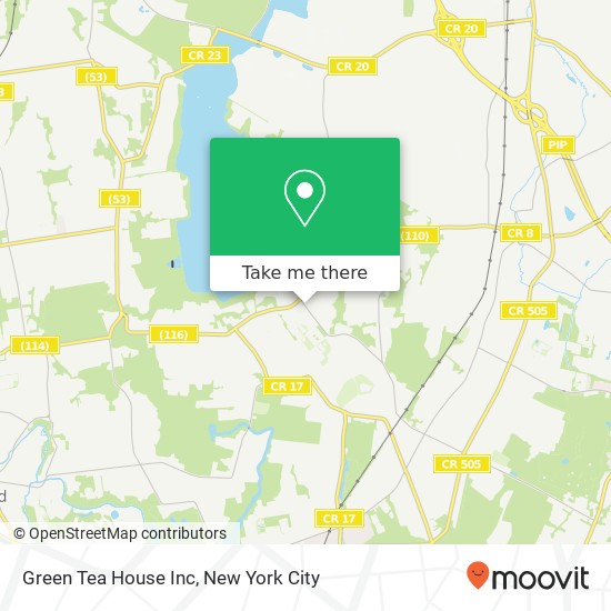 Green Tea House Inc map