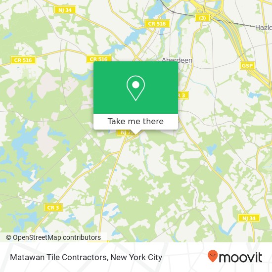 Mapa de Matawan Tile Contractors