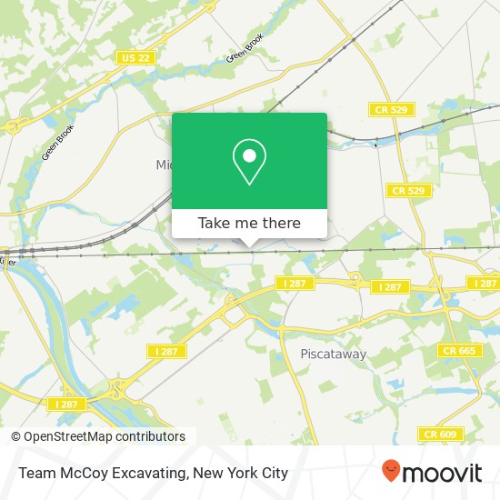 Team McCoy Excavating map