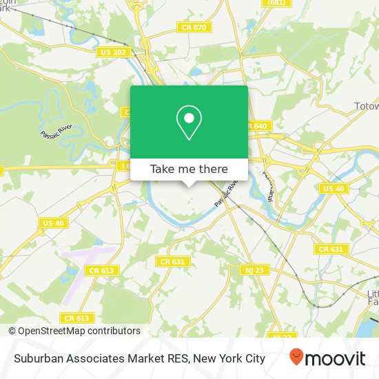 Mapa de Suburban Associates Market RES